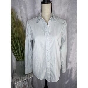 Athleta Women’s S Pale Mint Green Button Up Long Sleeve Tunic Top